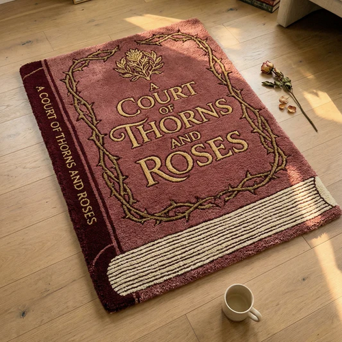 "THORNS & ROSES" BOOK RUG