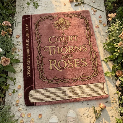 "THORNS & ROSES" BOOK RUG