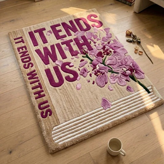 "WITH US" BOOK RUG