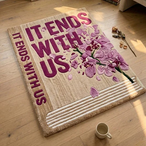 "WITH US" BOOK RUG