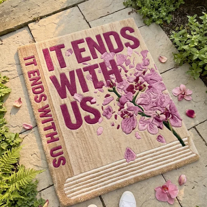 "WITH US" BOOK RUG